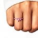 OVNMFH Pink Pavé Bow Ring-Gifts for Women, 925 Silver Rings, Pink Bow Ring Trendy Delicate Ring Inspirational Jewelry Gifts for Women (8)