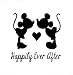 Happily Ever After Mickey and Minnie Mouse Disney Decal Vinyl Sticker|Cars Trucks Vans Walls Laptop| Black |5.5 x 5.5 in|CCI1376