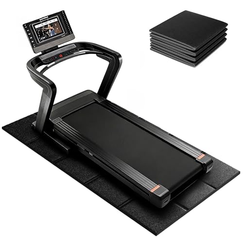 Treadmill Mat 79 x 39 Non-Slip Walking Pad Mat for Carpet Floors & Hardwood Shock Absorbing Exercise Mat & Under Treadmill Mat for Floor Protection in Home Gym