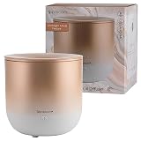 SpaRoom Vela Essential Oil Diffuser, 150 ml with 3 Light Modes and USB Adapter (Rose Gold)