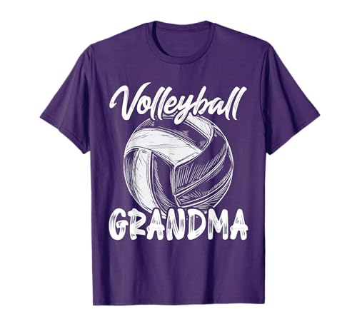 Volleyball Grandma For Women Family Matching Players Team T-Shirt