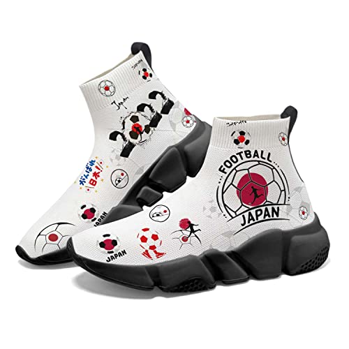Hetios World Cup Japan Painted Sock Shoes Women's Sneakers Commemorative Running Shoes