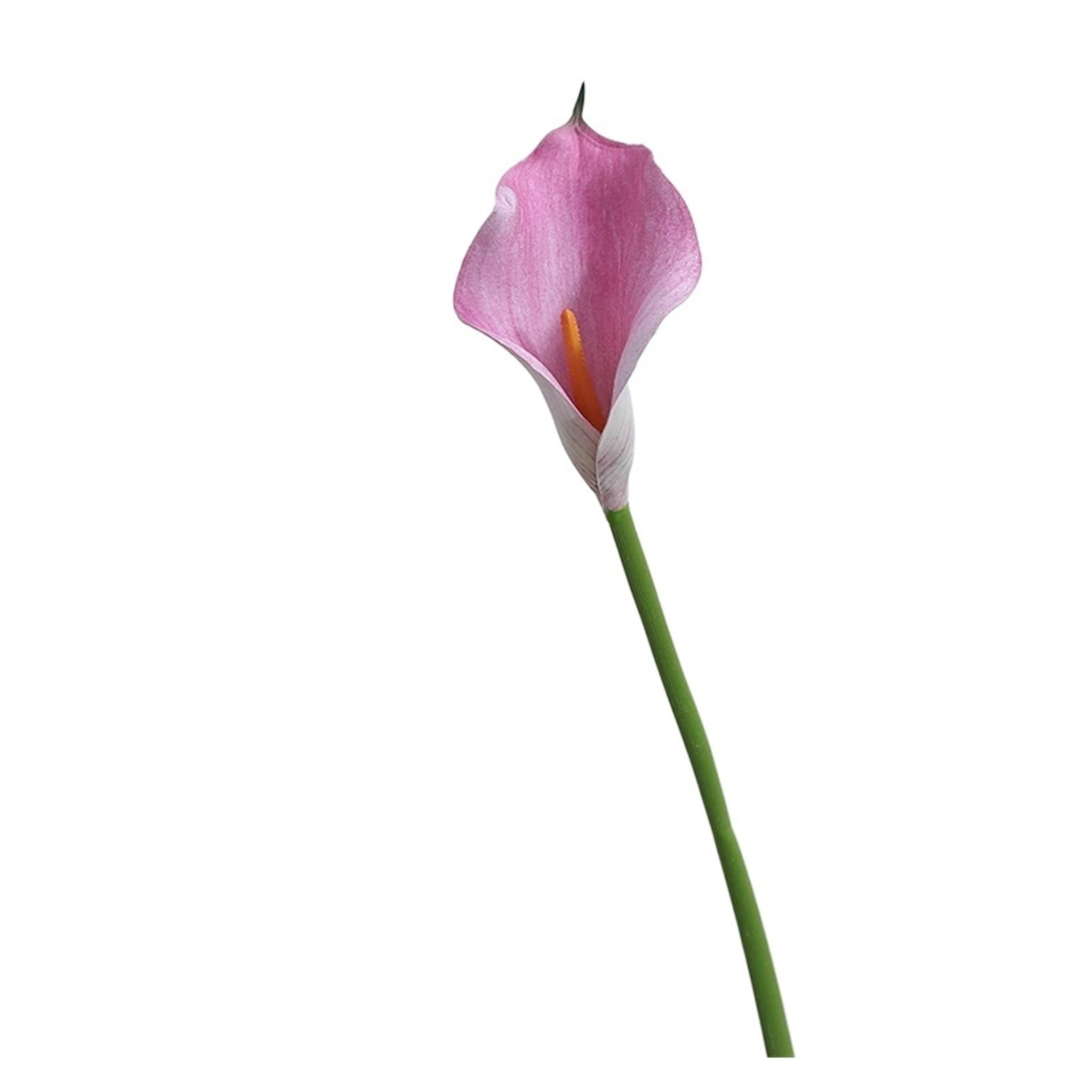 Casetlong 10Pcs Artificial Flowers Wedding Table Decor Bouquet Fake Home Room Party Flower Arrangement(52cm pink)