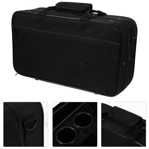 FOMIYES Black Clarinet Case: Shoulder & Handheld Bag for Musicians - Waterproof Oxford Cloth, for Outdoor Performances & School Use, Ideal for Students & Professionals, Random Logo Options Available - Thumbnail 7