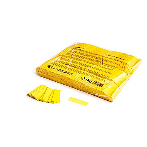 Confetti rectangles jaunes slowfall pour sublimer un mariage