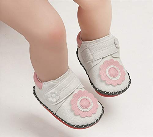 Image of HsdsBebe Baby Boys Girls Pu Leather Hard Bottom Walking Sneakers Toddler Rubber Sole First Walkers Infant Cartoon Slippers Crib Shoes