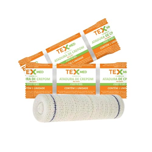 Atadura Crepom Faixa Bandagem Elástica 10cm Kit 48 Unidades