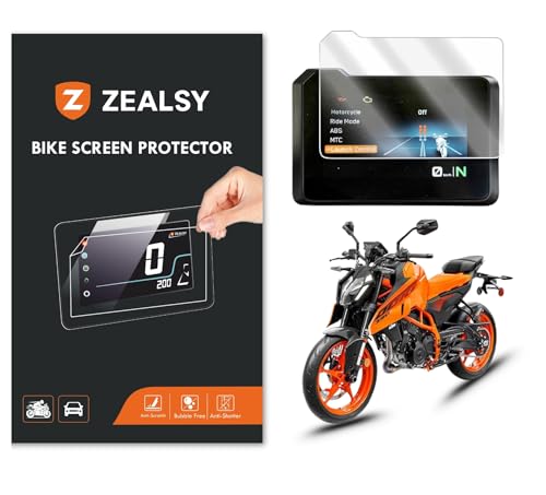 Zealsy KTM DUKE 390 GEN 3 Screen Guard Protector Accessories Motorcycle Color Digital Console Speedometer- Clear
