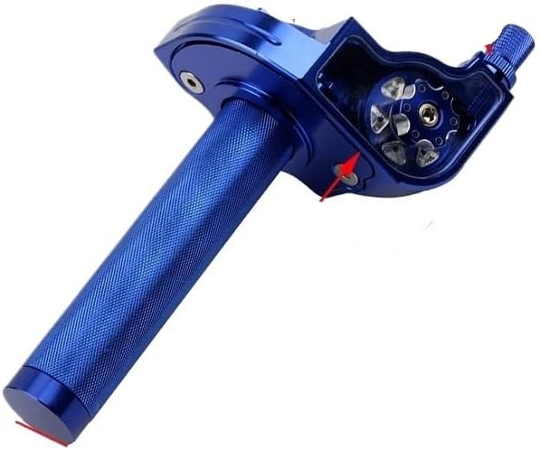 for ATV Quad Bike Motocross CNC Aluminum Parts 7/8" 22mm Universal Motorcycle Accelerator Throttle Twist Grip(Red)