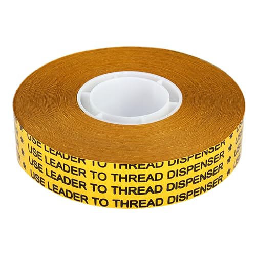 KLEBESHOP24 Ruban adhésif de transfert double face pour ATG 700, transparent & sans support / 12 mm x 55 m