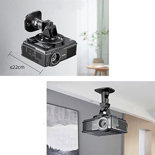 Soporte para proyector para montaje en pared o techo, resistente, ajustable, universal, 4.7 x 12.8 pulgadas miniatura 3
