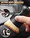 Wuqazu 3 PCS Automotive Interior Detail Kit - 2 Curved Soft Bristle Brushes & 1 Double Head 2-in-1 Duster | Scratch-Free Dusting for Dashboard, Vents, Hard-to-Reach Areas | Fits All Vehicles | Durable