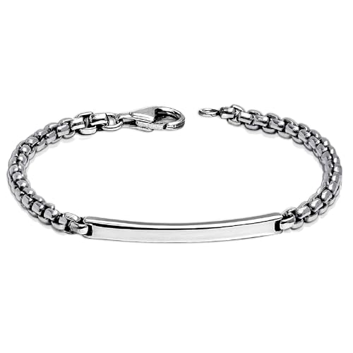 Pulsera de Plata 925 para Hombre Cadena Box miniatura 1