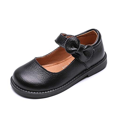 Girl's Toddler Little Kid Strap School Uniform Leather Princess Dress Shoe Mary Jane Wedding Party Flat Shoes