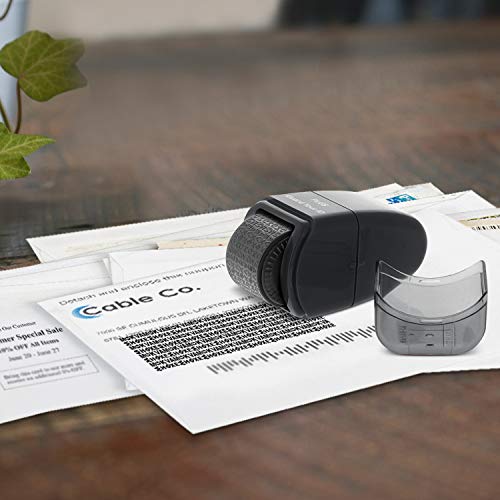 Guard Your Id Identity Protection Security Prevention Stamp Roller (Black) Is-520Cm #TOP7