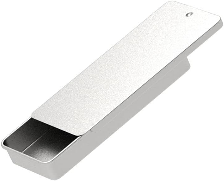 Calsgkspray Silver Rectangular Empty Slide Top Metal Tin Containers for Candies, Jewelry, Crafts, Pills, Lip Balm, Watercolor Jewelry Storage Kit