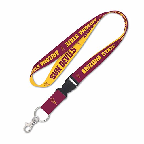 Cordon ASU Sun Devils de 2,5 cm de large équipé d'une boucle détachable rapide