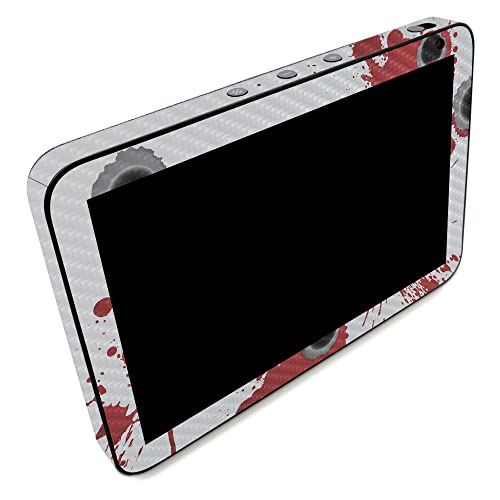 Image of MightySkins Carbon Fiber Skin Compatible with Amazon Echo Show 8 (Gen 2) - Bullet Holes | Protective, Durable Textured Carbon Fiber Finish | Easy to Apply | Made in The USA