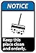 NMC NGA17PB, Sign"Notice - Keep This Place ." (Pack of 50 pcs)