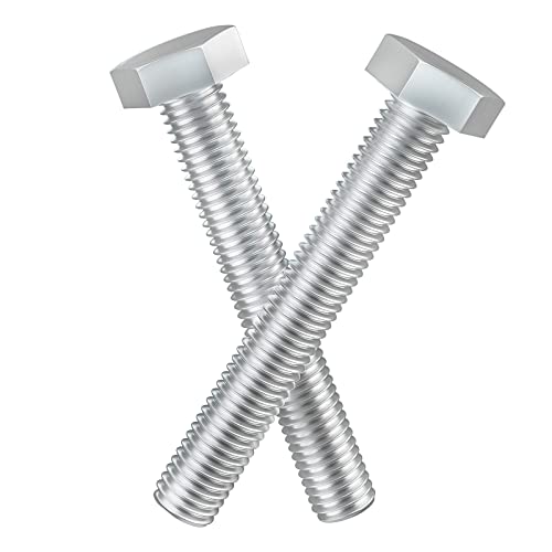 Image of 1 /2-13 x 3 (1 to 7 inch Optional) Hex Head Screw Bolt, Stainless Steel 18-8(304), Fully Threaded,5pcs