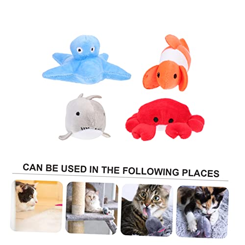 INOOMP 4Pcs Brinquedo De Gato Brinquedos Indestrutíveis Para Cães Brinquedos De Dentição De Gato Bri