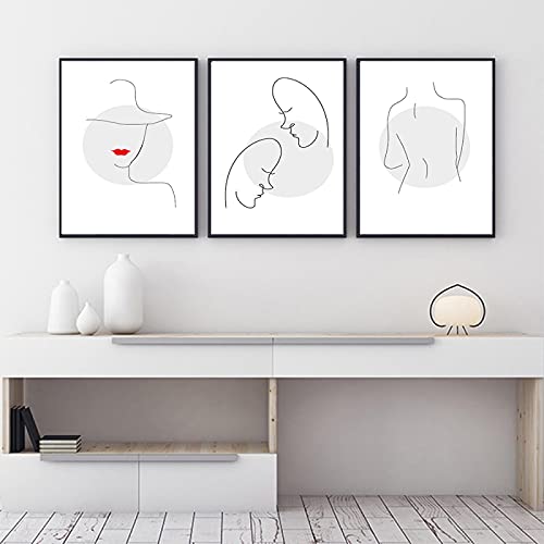 Impression sur toile pour habiller un mur vide : design nordique épuré 60x90cm
