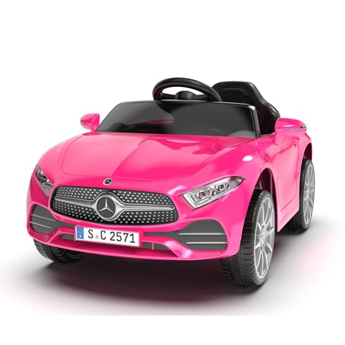 Licensed Mercedes-Benz CLS 350 12V Kids Ride On Car (Pink)
