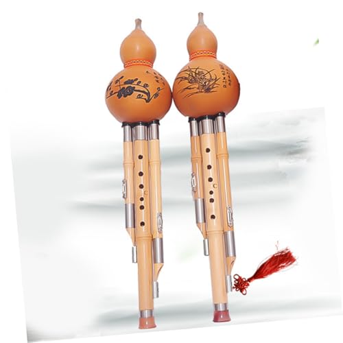 Flûte Hulusi instrument traditionnel chinois en Do majeur bambou et calebasse - 4