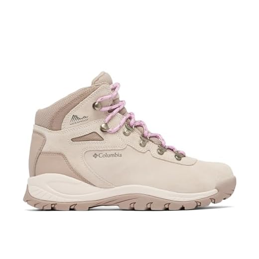 Columbia Womens Newton Ridge Plus Waterproof Amped, Dark Stone/Cosmos, 8.5