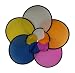 Assorted Colors Folding Toy Pocket Flying Disc with Pouch (Pack of 10)