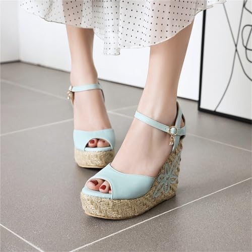 Wedge Sandals Women Knitted Platform Gladiator Flip Flops Casual2