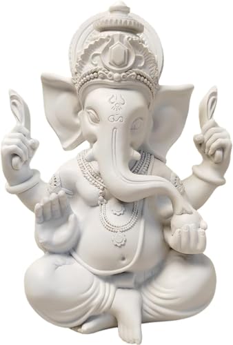 Yahu Lando Indian God Lord Ganesha Statue,Hindu Elephant Statue Ganpati Idol Buddha Sculptures,Hindu Gift,Home Temple Mandir Meditation Yoga Room Decor 7.87