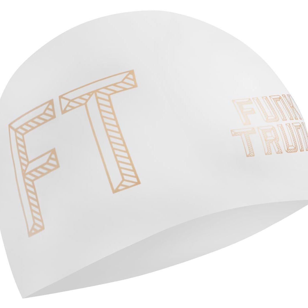 Funky Trunks - Stencilled White Swimming Cap (B0D4QZS6TZ) Amazon Price History, Amazon Price Tracker
