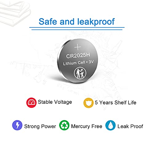 Surpower Cr2025 3V Lithium Battery Cr 2025-10 Pack 【5-Year Warranty】 #TOP2