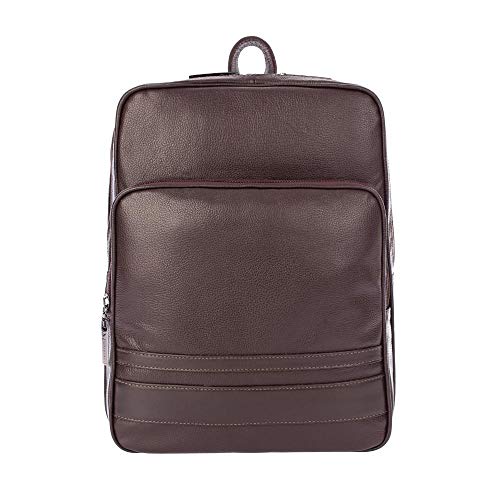 Mochila masculina em couro Ricardo - Café