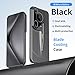 TilGillCase Designed for Huawei Pura 80 Pro Cases with Camera Lens Protector Cover,Electroplating Frosted Hollow air-Permeable Heat-Dissipation and Anti-Fall Mobile Phone Cases,Black