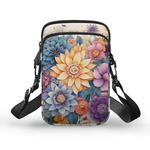 Women's Crossbody Bags Travel Shoulder Sling Bags Cell Phone Case Purse with Front Pocket