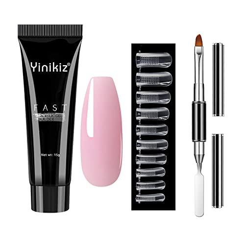 Poly Nail Extension Gel Kit 15ML Nude Color Gel Nail Builder Nail