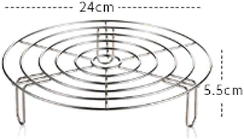 Pot and Pan Cooking Rack Food Vegetable Steamer Shelf Pressure Cooker Stainless Steel Round