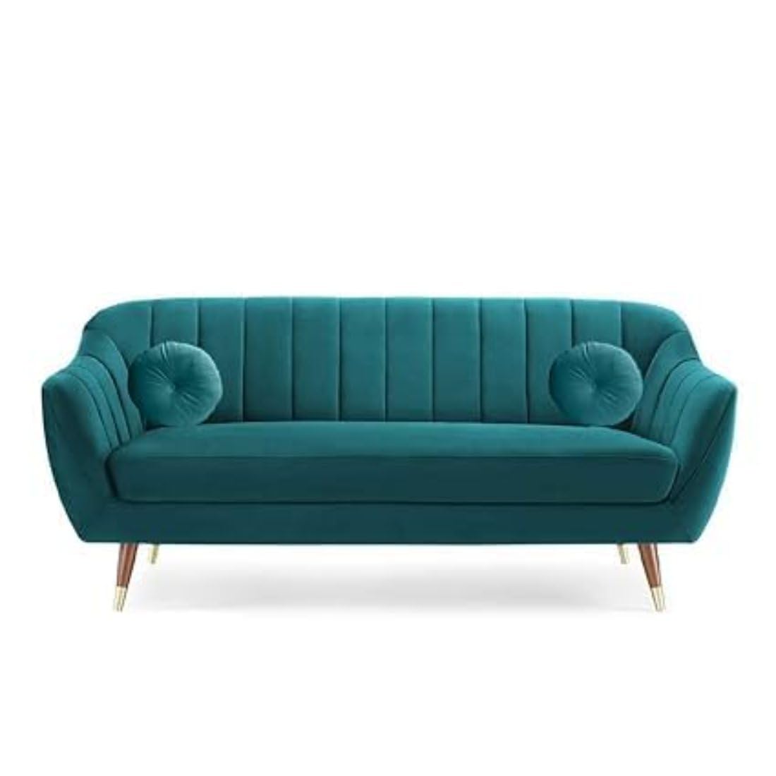 3 Seater Sofa Set with Two Cushions Perfect for Home Office Guests Living Room (Ocean Blue, 3 Seater)-image-20