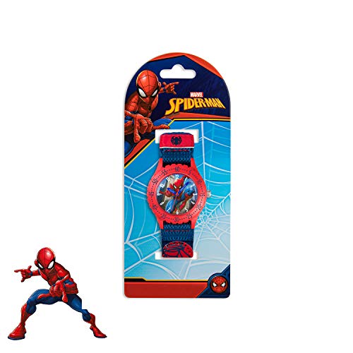 Spiderman Children's Analogue Quartz Watch with Textile wrist Strap SPD3495