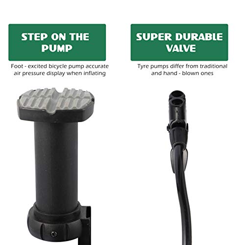 CLISPEED Bicicleta Pé Bomba Bomba de Pneu de Alta Pressão Bicicleta Pneu Inflador Com para Mountain