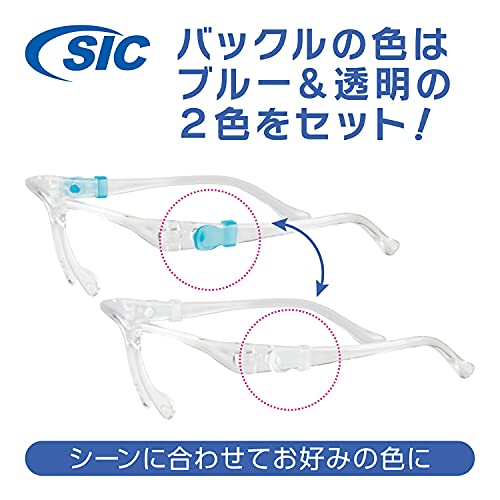 SICアイグラスフェイスシールド 本体セット メガネタイプ 曇