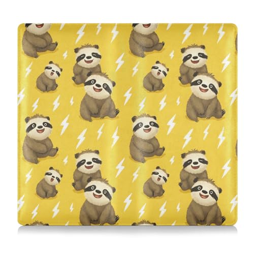 Car Registration and Insurance Holders Sloths Lightning Print, PU Leather for License Documents Cards2