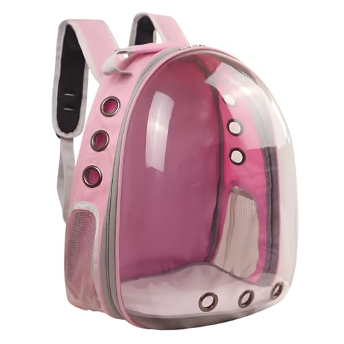 Mochila de Transporte Pet com Janela Transparente 360º para Gatos e Cães Pequenos — Ventilação Avançada, Conforto para Viagens, Passeios e Atividades ao Ar Livre