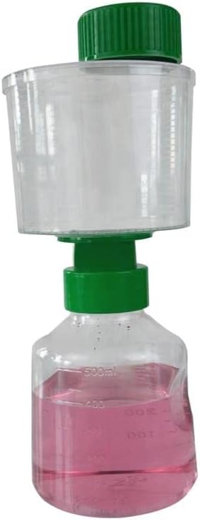 12PCS Disposable Vacuum Filter Units Nylon Membrane for Lab Sterile Bottle Top Vacuum Filtration with 0.22/0.45μm (Size : 150ml 0.45um 12pk)