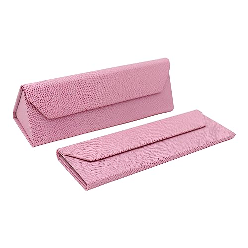 Image of Real Sic Glasses Case for Men and Women - Magnetic Folding Hard Shell Sunglass Holder - Inspired by Solid Color