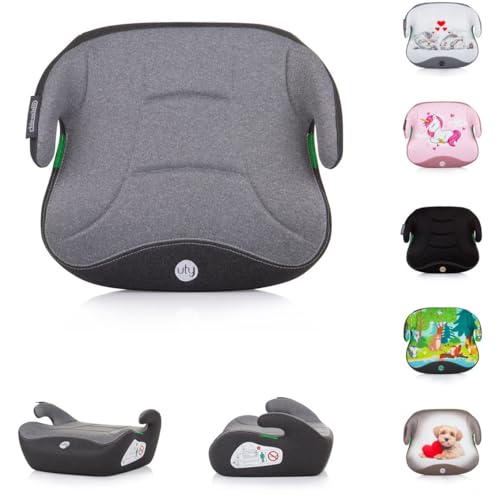 Chipolino Elevador infantil Uty (125-150 cm), grupo 3, funda lavable, colores: gris