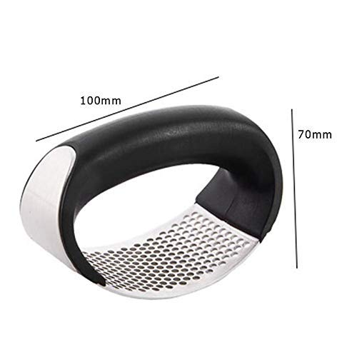 Perfect Pricee Multi-Function Manual Garlic Presser Curved Garlic Grinding Slicer Chopper Stainless Steel Garlic Presses Cooking Gadgets Tool 3