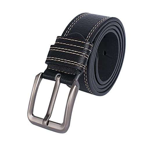 Dirk41 Light Belt Denim Casual Belt PU Alloy Belt Buckle Wide Men's Belt Jeans Belt Mens Leather Belt And Buckle